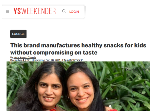 This Brand Manufactures Healthy Snacks For Kids Without Compromising On Taste