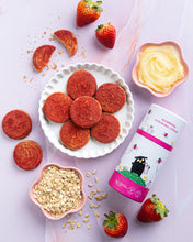Load image into Gallery viewer, Strawberry Oats Cookies: With Real Strawberry &amp; Pure Ghee

