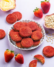 Load image into Gallery viewer, Strawberry Oats Cookies: With Real Strawberry &amp; Pure Ghee
